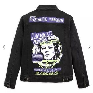 Disney Haunted Mansion Black Jean Jacket
